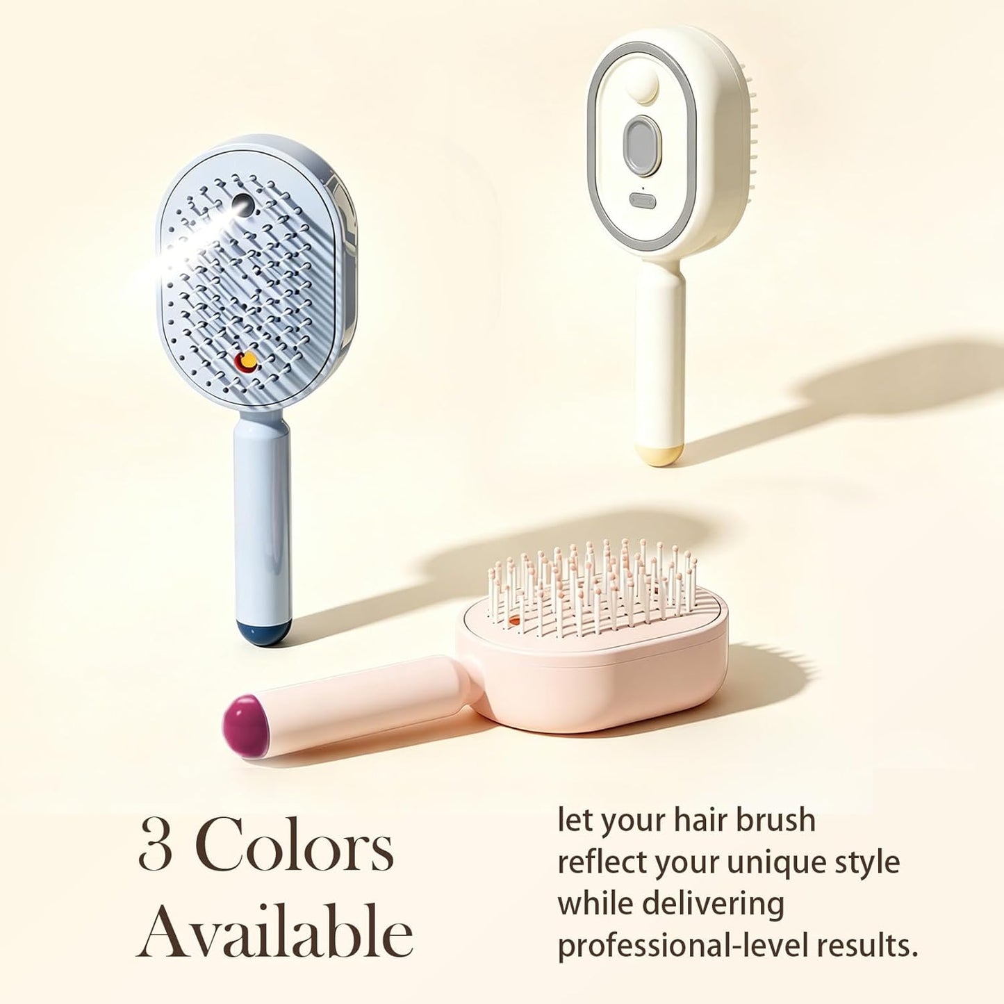 Electric Air Cushion Massage Spray Comb((U-S L-Oc-Al S-To-Ck| 24-H S-Hip)), Self-Cleaning Essential Oil Mist, Anti-Static Volumizing Hairbrush, Ideal Hair Care Gift for Him Her (Purple)