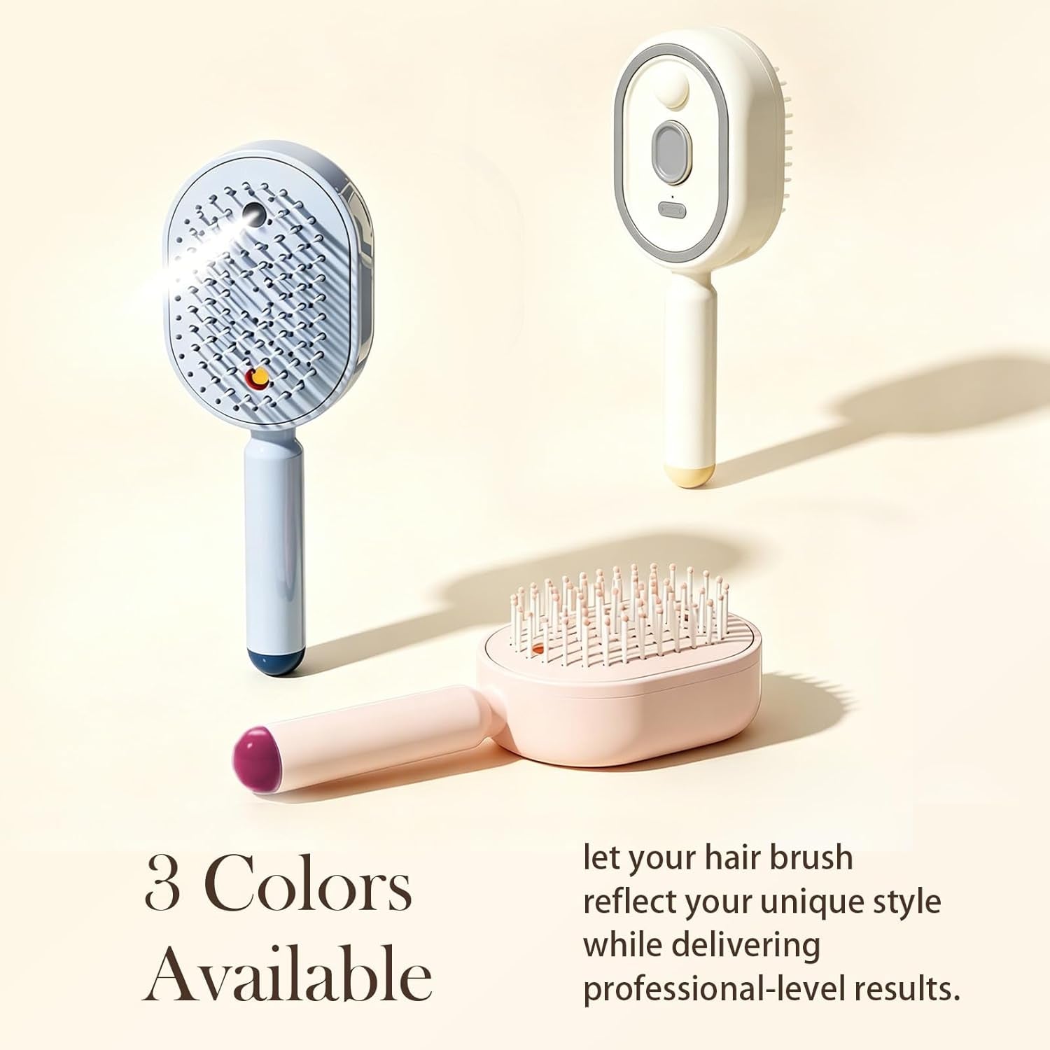 Electric Air Cushion Massage Spray Comb((U-S L-Oc-Al S-To-Ck| 24-H S-Hip)), Self-Cleaning Essential Oil Mist, Anti-Static Volumizing Hairbrush, Ideal Hair Care Gift for Him Her (Purple)