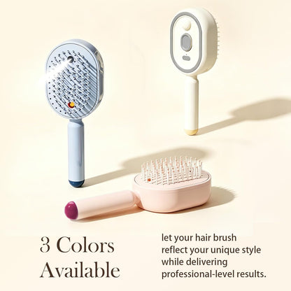 Electric Air Cushion Massage Spray Comb((U-S L-Oc-Al S-To-Ck| 24-H S-Hip)), Self-Cleaning Essential Oil Mist, Anti-Static Volumizing Hairbrush, Ideal Hair Care Gift for Him Her (Purple)