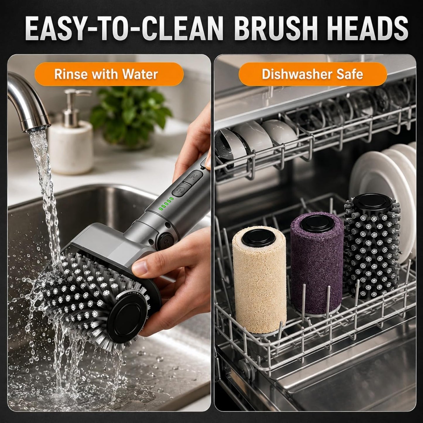 Upgraded Cordless Electric Grill Brush, Electric Grill Cleaner for Outdoor Grill & Electric BBQ Grill Brush with Powerful Motor, Rechargeable, Adjustable Angle – Perfect for Removing Burnt-On Grease
