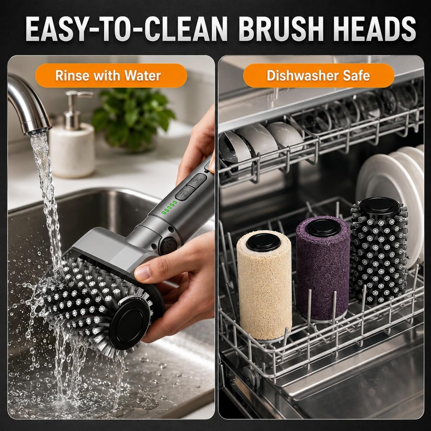 Upgraded Cordless Electric Grill Brush, Electric Grill Cleaner for Outdoor Grill & Electric BBQ Grill Brush with Powerful Motor, Rechargeable, Adjustable Angle – Perfect for Removing Burnt-On Grease