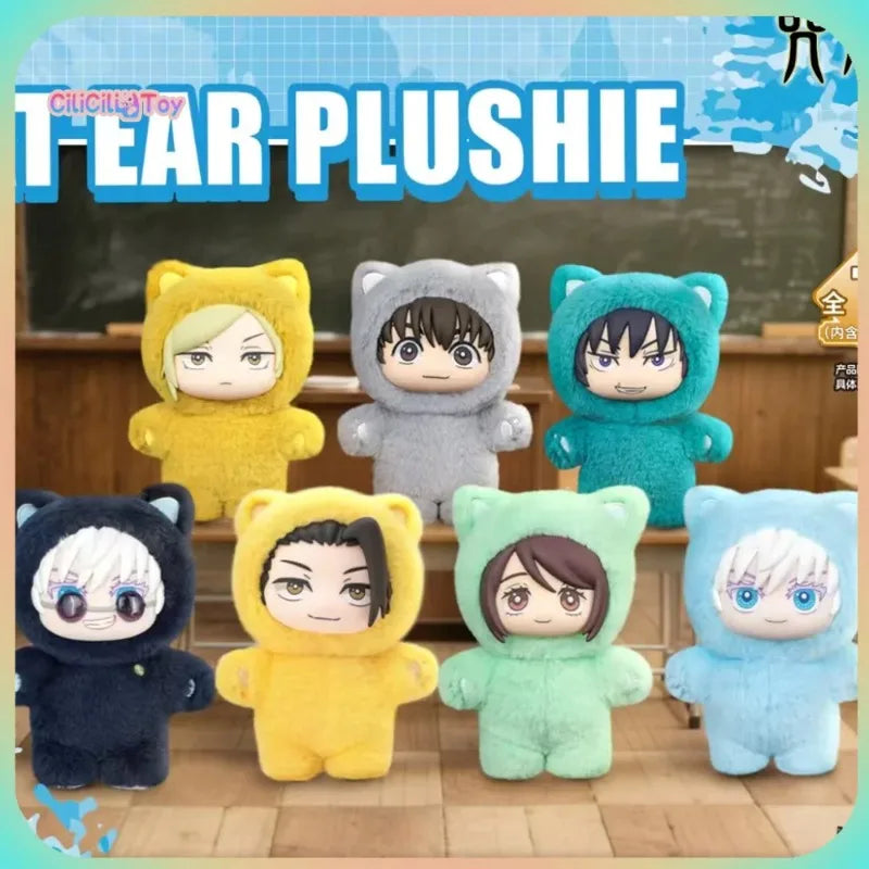 Original  Jujutsu Kaisen 2 Cat Ear Plushie Series Blind Box Mystery Box Anime Figure Room Decoration Collection Gifts