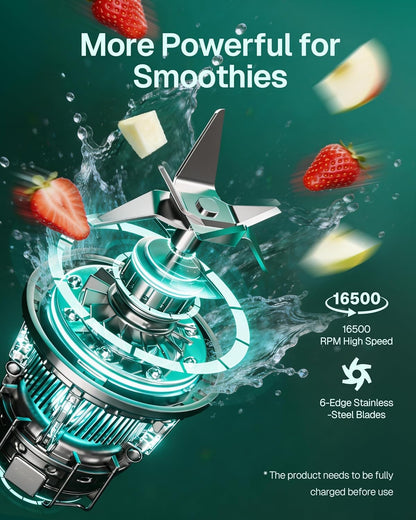 Portable Blender – 14 OZ, USB-C Rechargeable | BPA Free