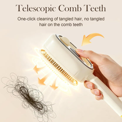 Electric Air Cushion Massage Spray Comb((U-S L-Oc-Al S-To-Ck| 24-H S-Hip)), Self-Cleaning Essential Oil Mist, Anti-Static Volumizing Hairbrush, Ideal Hair Care Gift for Him Her (Purple)