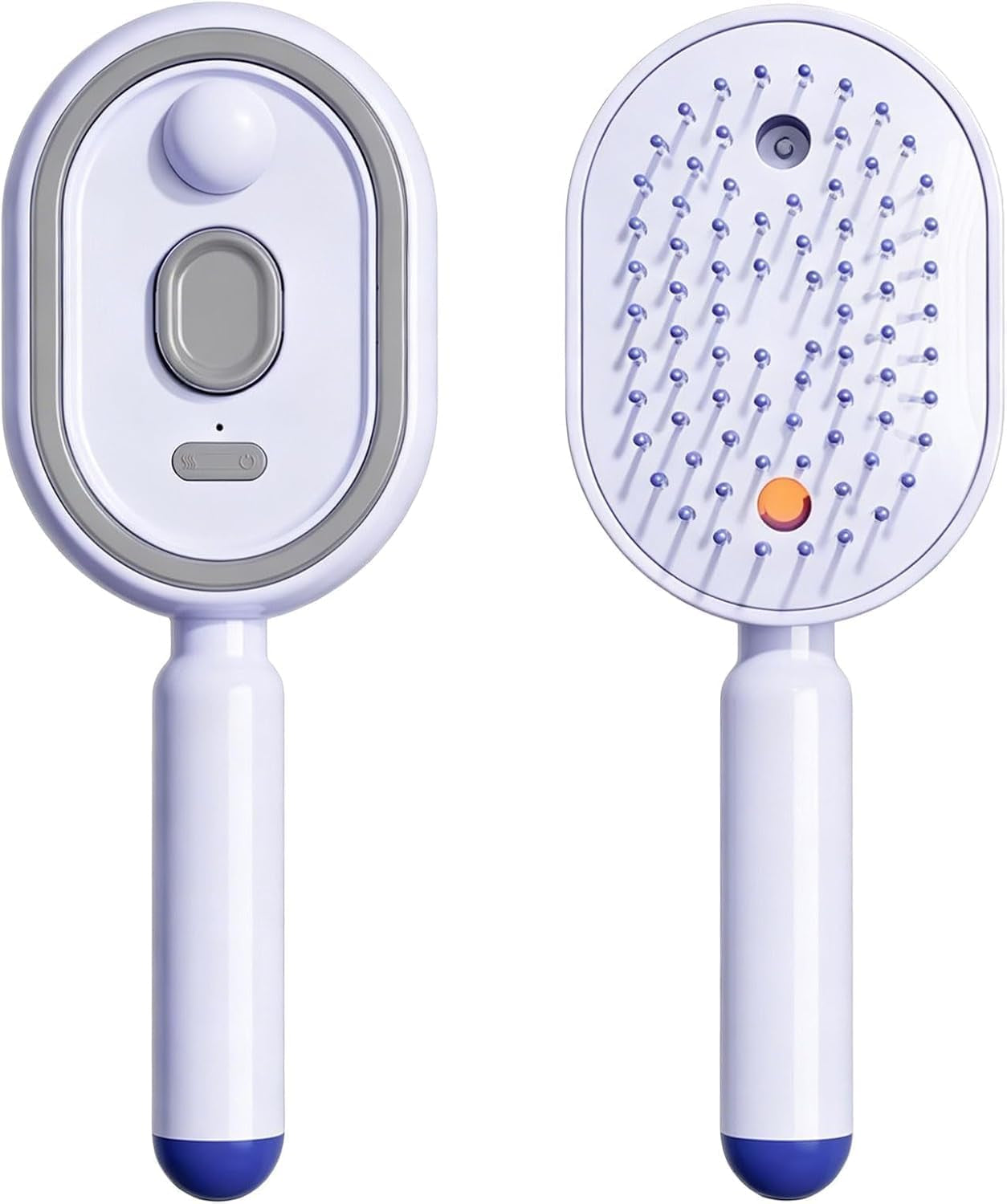 Electric Air Cushion Massage Spray Comb((U-S L-Oc-Al S-To-Ck| 24-H S-Hip)), Self-Cleaning Essential Oil Mist, Anti-Static Volumizing Hairbrush, Ideal Hair Care Gift for Him Her (Purple)