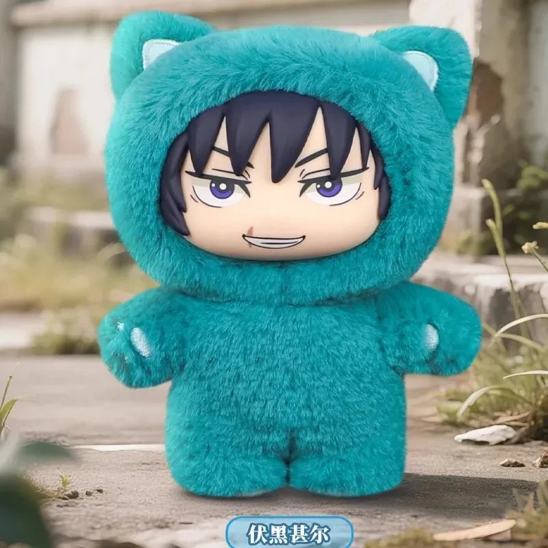 Original  Jujutsu Kaisen 2 Cat Ear Plushie Series Blind Box Mystery Box Anime Figure Room Decoration Collection Gifts