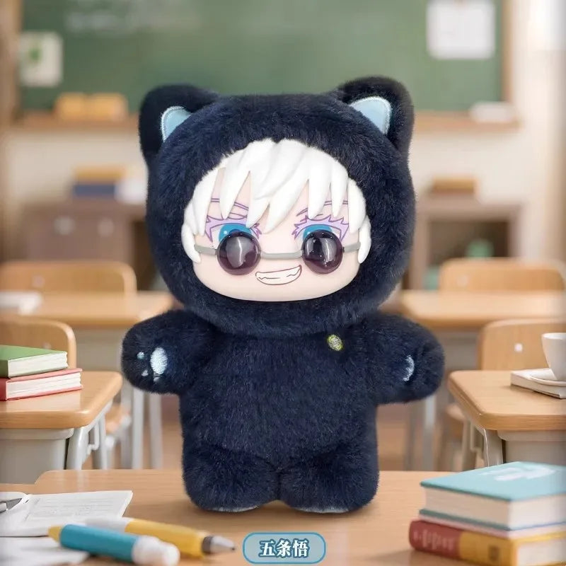 Original  Jujutsu Kaisen 2 Cat Ear Plushie Series Blind Box Mystery Box Anime Figure Room Decoration Collection Gifts